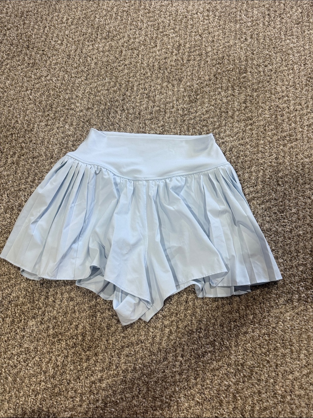 American Eagle Outfitters Light Blue Pleated Skort